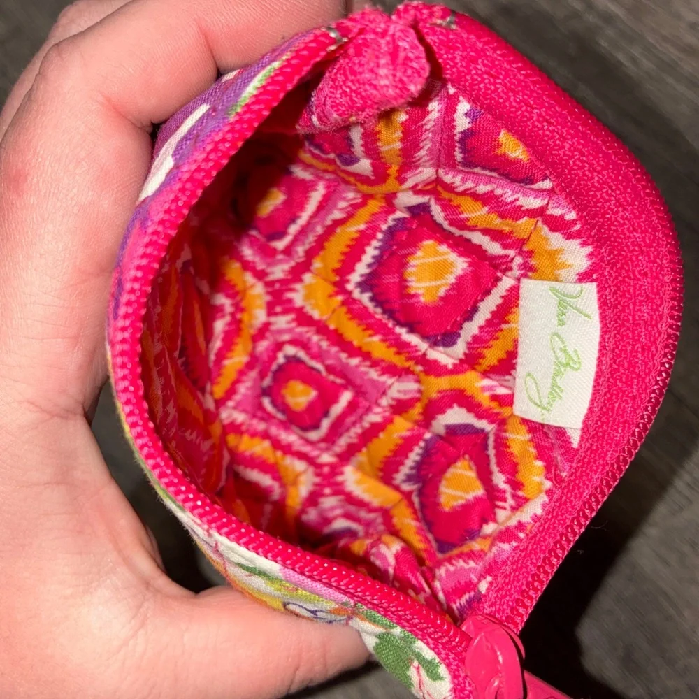 Vera Bradley Coin Purse Pink Floral Pattern - Picture 3 of 6